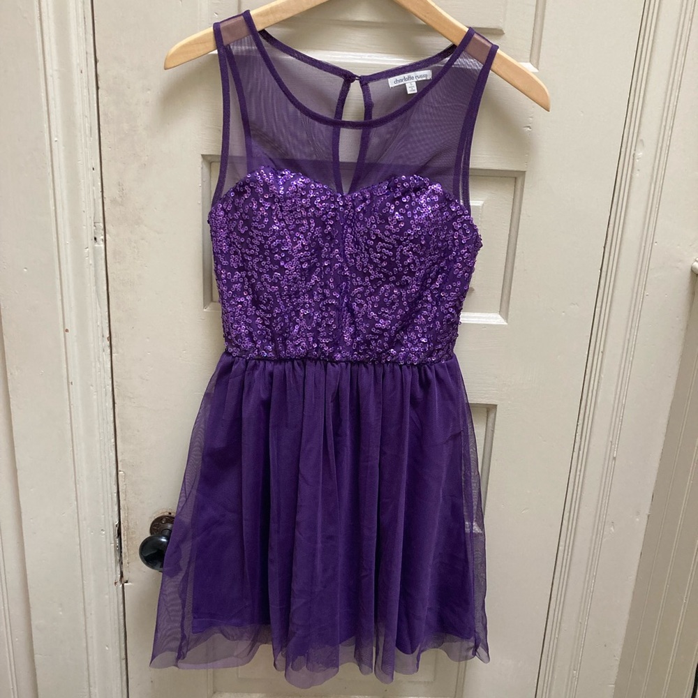 Elegant Sparkly Purple Dress